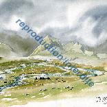 Vue du refuge de la Pra des méandres dans la brume